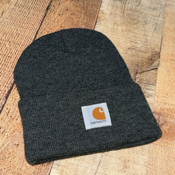 Carhartt gray unisex cuffed beanie hat - Picture 1 of 5